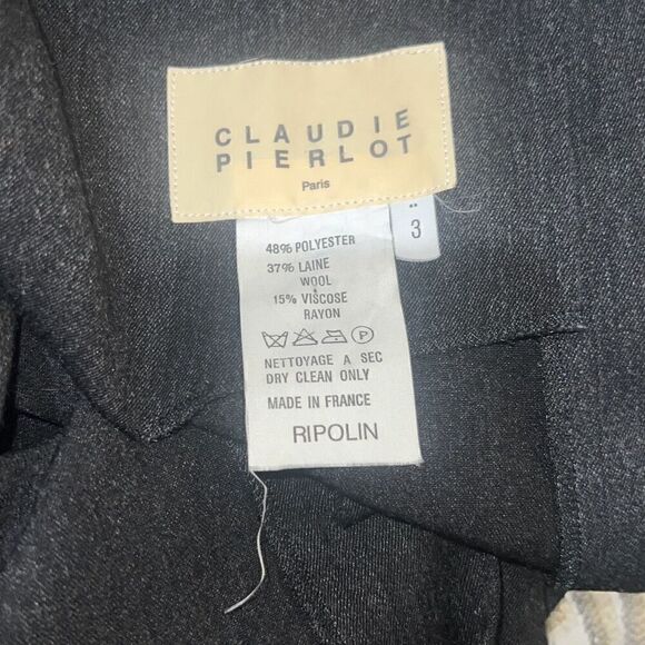 Claude Pierlot Paris Ripolin Sheath Dress Sleeveless Back Buttons Sz L Large - Picture 3 of 7